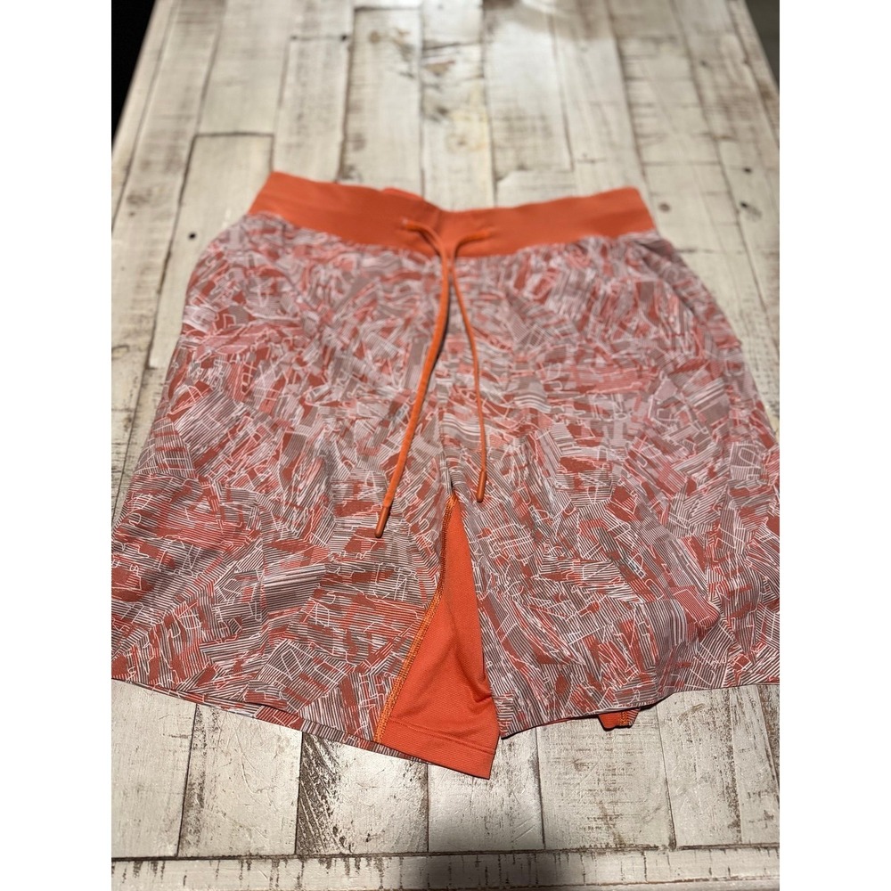 Lululemon T.H.E. Shorts‎ Men's Size medium Orange 9" Linerless Athletic